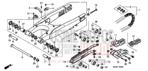 BRAS OSCILLANT CRF450R4 de 2004